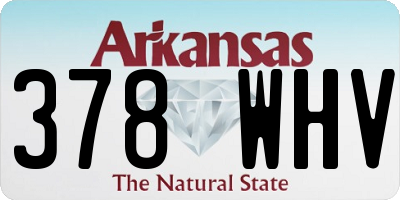 AR license plate 378WHV