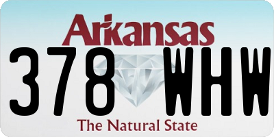 AR license plate 378WHW