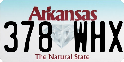 AR license plate 378WHX