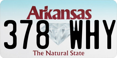 AR license plate 378WHY