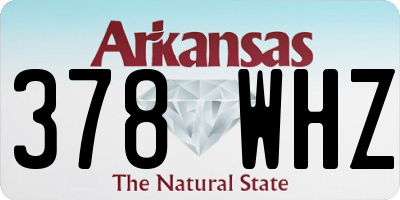 AR license plate 378WHZ
