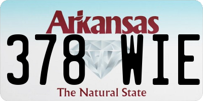 AR license plate 378WIE