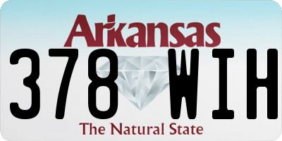 AR license plate 378WIH