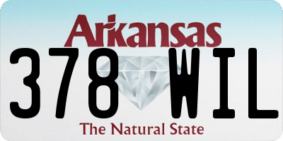 AR license plate 378WIL