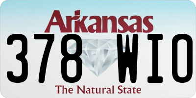 AR license plate 378WIO