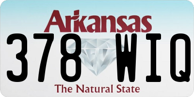 AR license plate 378WIQ
