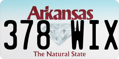 AR license plate 378WIX