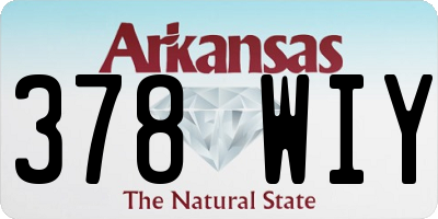 AR license plate 378WIY