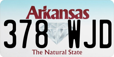 AR license plate 378WJD