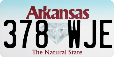 AR license plate 378WJE