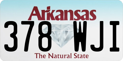 AR license plate 378WJI