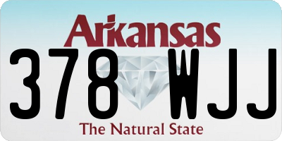 AR license plate 378WJJ