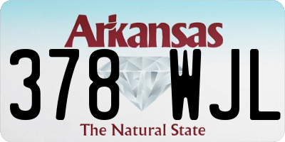 AR license plate 378WJL