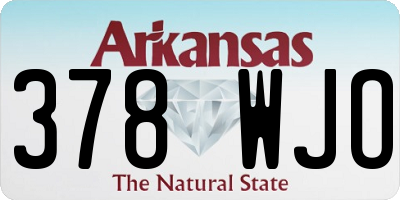 AR license plate 378WJO