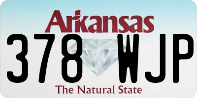 AR license plate 378WJP