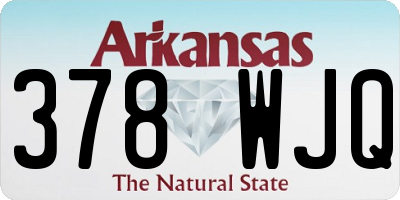 AR license plate 378WJQ