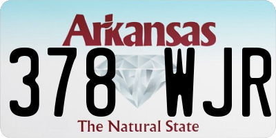 AR license plate 378WJR