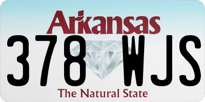 AR license plate 378WJS
