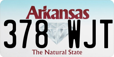 AR license plate 378WJT