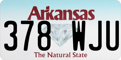 AR license plate 378WJU