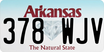 AR license plate 378WJV