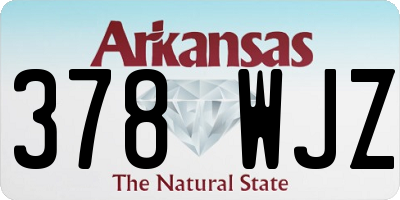 AR license plate 378WJZ