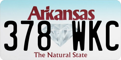 AR license plate 378WKC