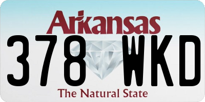 AR license plate 378WKD