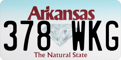 AR license plate 378WKG