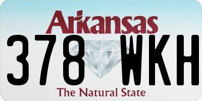 AR license plate 378WKH