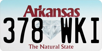 AR license plate 378WKI