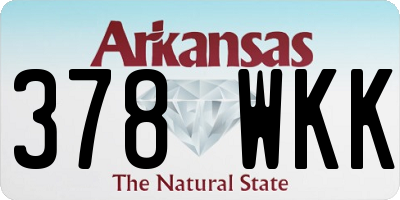 AR license plate 378WKK