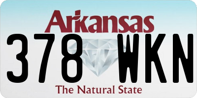 AR license plate 378WKN