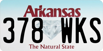AR license plate 378WKS