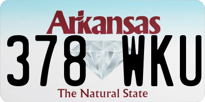AR license plate 378WKU