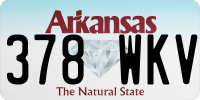 AR license plate 378WKV