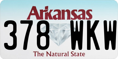 AR license plate 378WKW