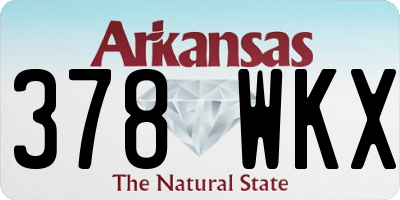 AR license plate 378WKX