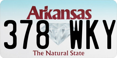 AR license plate 378WKY