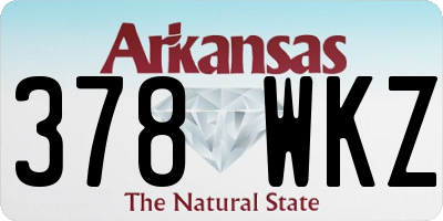 AR license plate 378WKZ