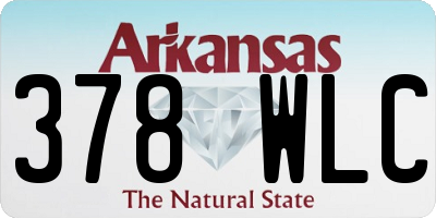 AR license plate 378WLC