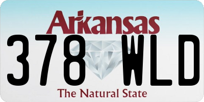 AR license plate 378WLD