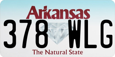 AR license plate 378WLG