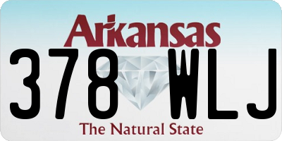 AR license plate 378WLJ