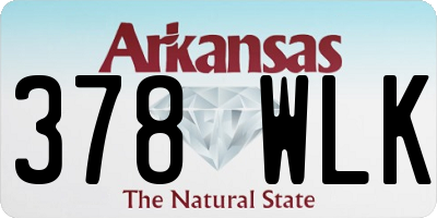 AR license plate 378WLK