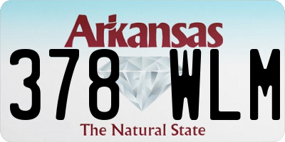 AR license plate 378WLM