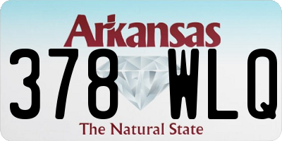 AR license plate 378WLQ