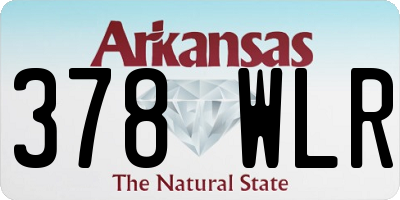 AR license plate 378WLR