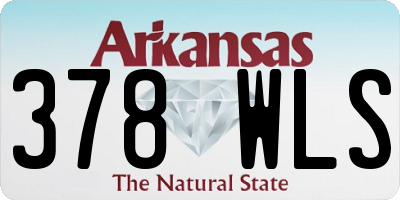 AR license plate 378WLS