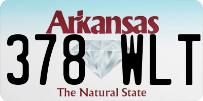 AR license plate 378WLT